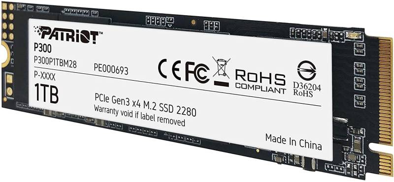 Disco Ssd Patriot P300 1Tb M.2 2280 Pcie Gen3 X4 Pe000693