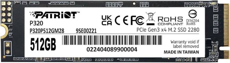 Disco Ssd Patriot P320 Solid 512Gb M.2 Pe000997