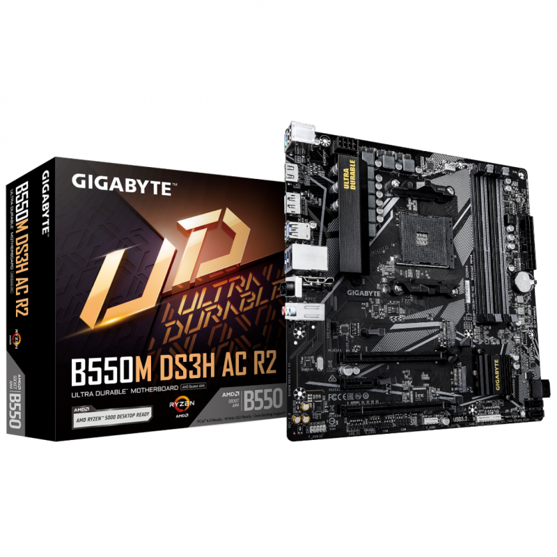 Mother Gigabyte (Am4) B550M Ds3H Ac R2