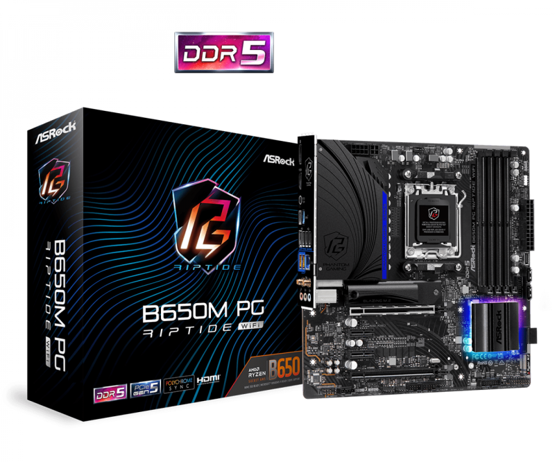 Mother Asrock (Am5) B650M Pg Riptide Wifi