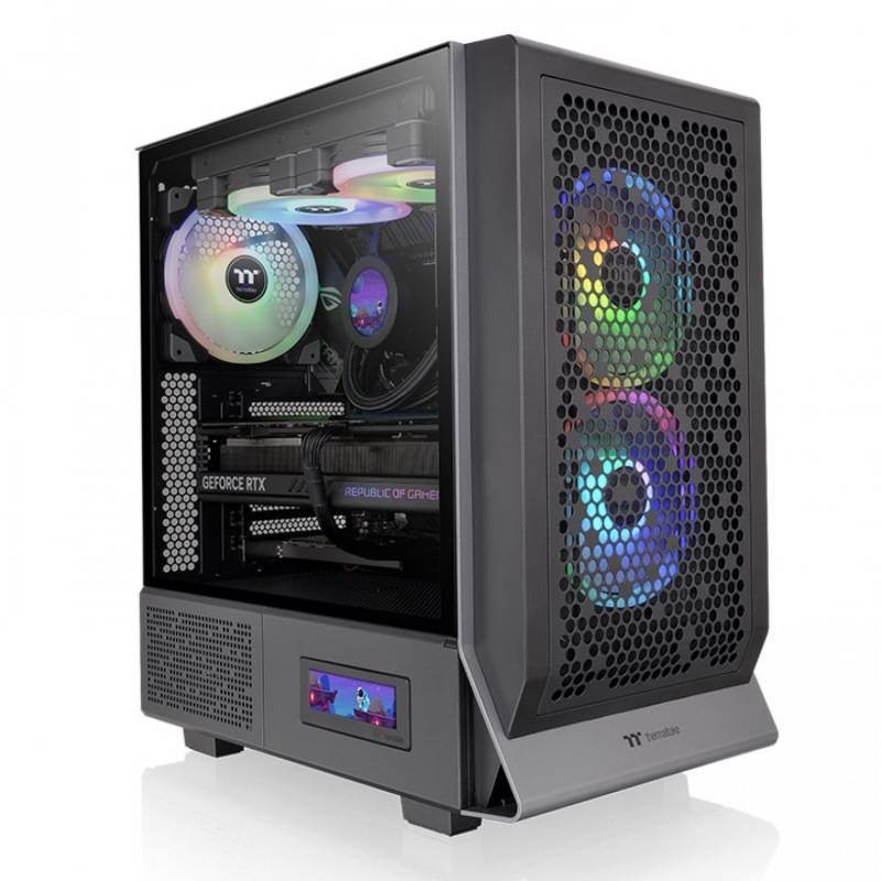 Gabinete Thermaltake Ceres 300 Tg Argb Black Tempered Glass