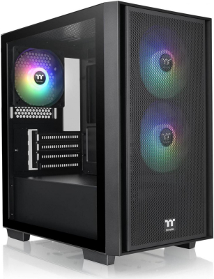 Gabinete Gamer Thermaltake Versa H16 Tg Argb Black Temp Glass