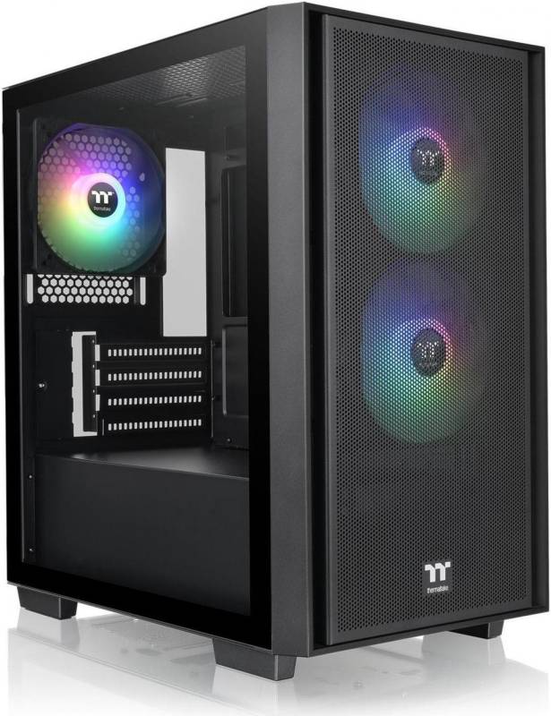 Gabinete Gamer Thermaltake Versa H16 Tg Argb Black Temp Glass