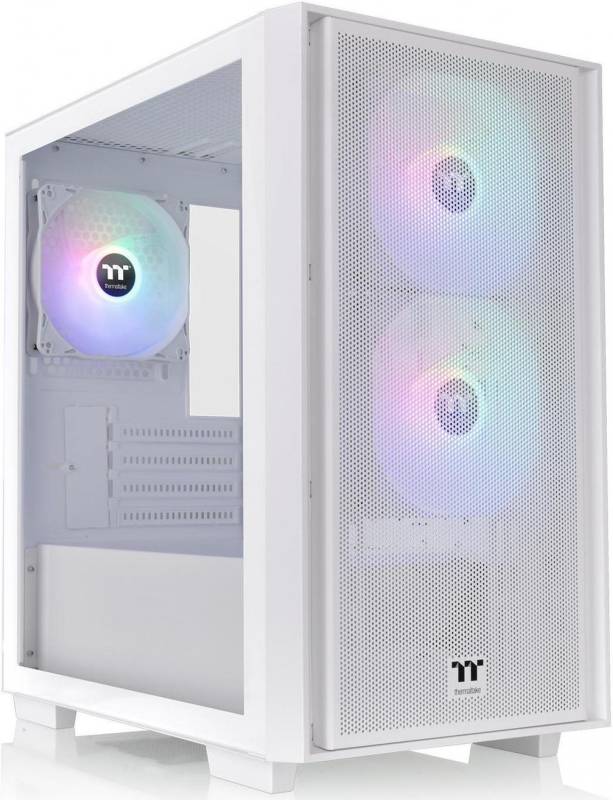 Gabinete Gamer Thermaltake Versa H16 Tg Argb Snow White Temp Glass