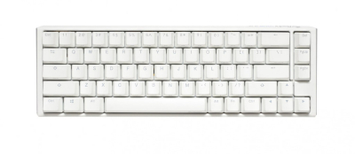 Teclado Mecanico Ducky One 3 Sf Teclas Blancas Interruptor Marron Ingles Pbt Doble Disparo Sin Costuras