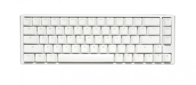 Teclado Mecanico Ducky One 3 Sf Teclas Blancas Interruptor Marron Ingles Pbt Doble Disparo Sin Costuras