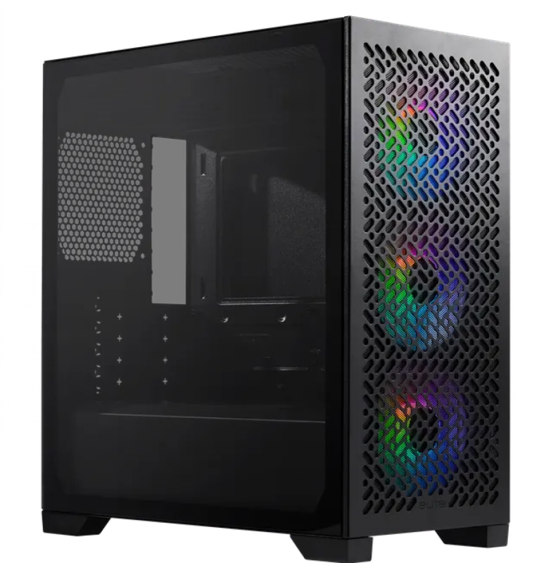 Gabinete Cooler Master Elite 302 Black (3 Fans Argb)