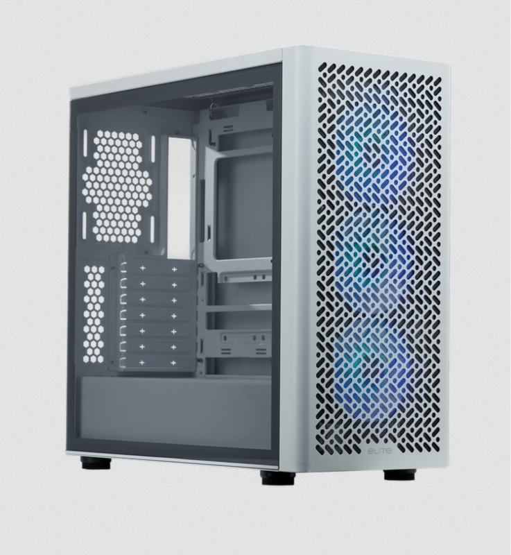 Gabinete Cooler Master Elite 502 White (3 Fans Argb)