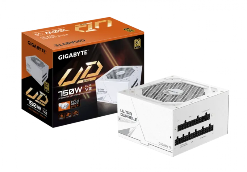 Fuente Gamer Gigabyte 750W Pg5 Ice 80 Plus Modular Gold