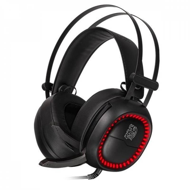 Auriculares Tt Esports Ht/Shock Pro Rgb 7.1 Digital Black Full Size Rgb Color Led