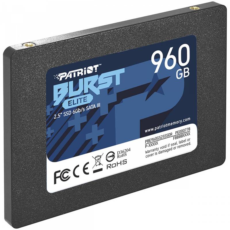 Disco Ssd Patriot Burst Elite Solid 960 Gb Sata3 Pe000778