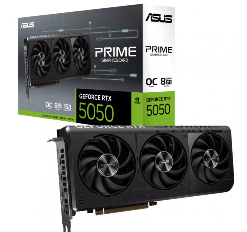 Placa De Video Asus Prime Rtx 5050 O 8Gb