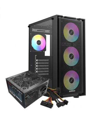Gabinete 550W Raidmax Vector V216 Rgb Tg