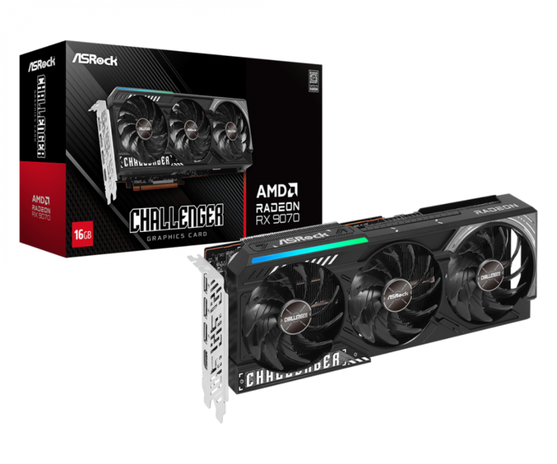 Placa De Video Asrock Rx9070Xt 16Gb Challenger