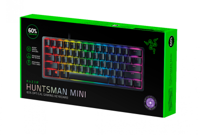 Teclado Gamer Razer Huntsman Mini Español Purple-Sw Clicky