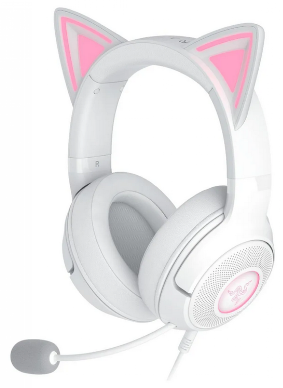Auricular Gamer Razer Kraken Kitty V2 White Usb Rgb