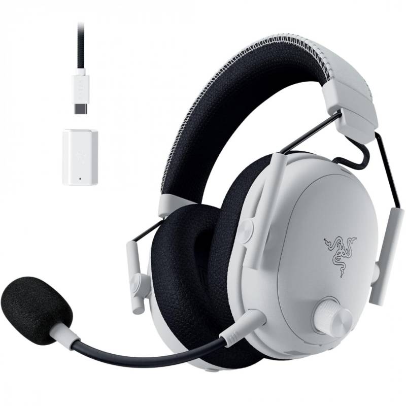 Auricular Razer Blackshark V3 Pro White 2.4G+Bt Anc Thx
