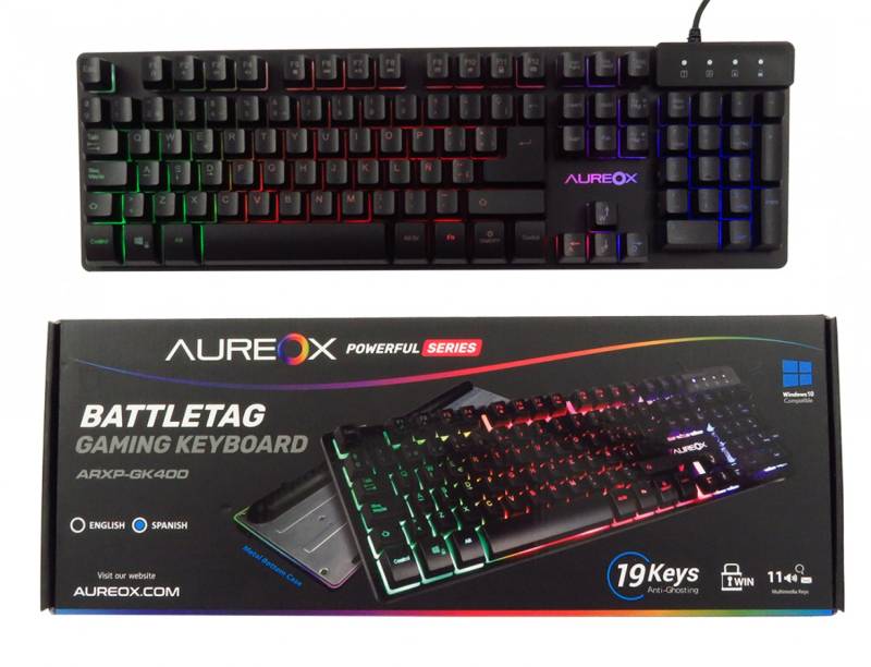 Teclado Aureox Battletag Gaming Gk400