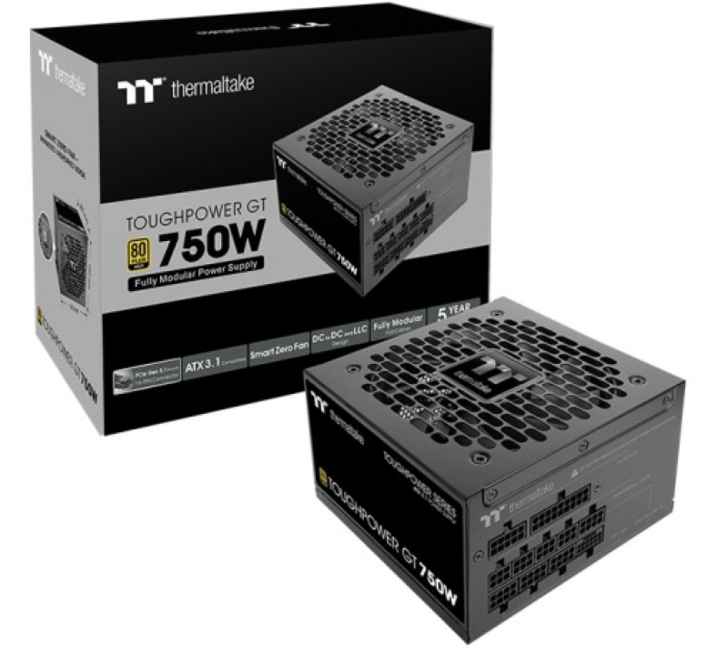 Fuente Gamer Thermaltake Tp Gt 750W Analog 80 Plus Gold