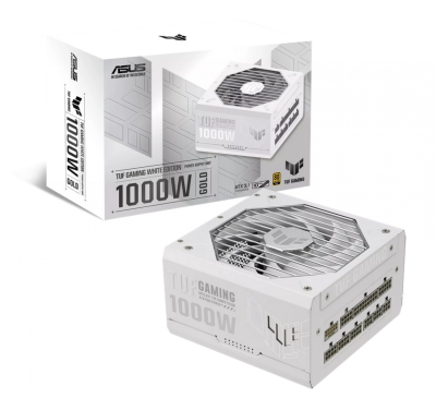 Fuente Asus Tuf Gaming 1000W White Edition Atx 3.1 Pcie 5 80 Plus Gold