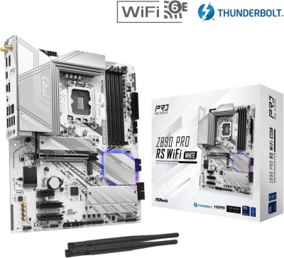 Mother Asrock (Lga1851) Z890 Pro Rs Wifi White