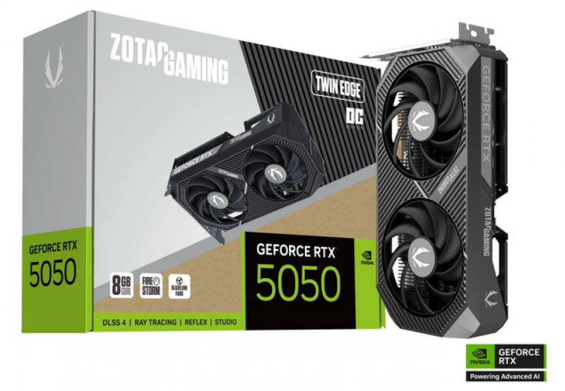 Placa De Video Zotac Rtx 5050 8Gb Twin Edge